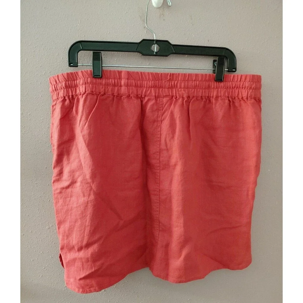 St. Tropez West 100% Linen Knee Length Skirt Size XL - Picture 5 of 9